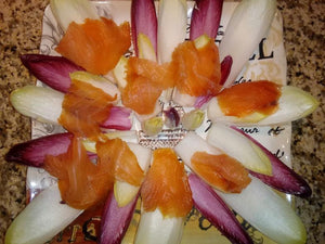 Endive Salad with Salmon Smoked - Capers - Orange - Golden Berry - Almonds - Tomato