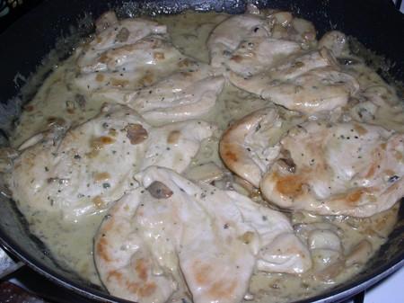 Family Meal - Chicken with Roquefort Mushroom Sauce
