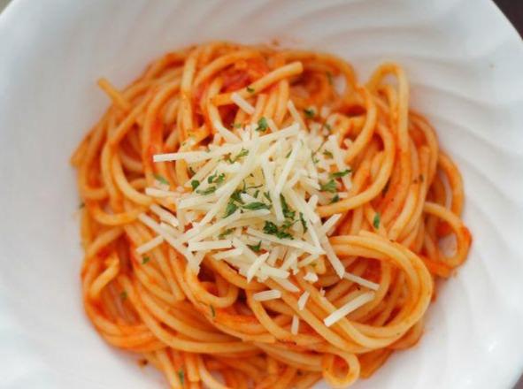 PASTA Spaghetti with Marinara Sauce / add extra Meat