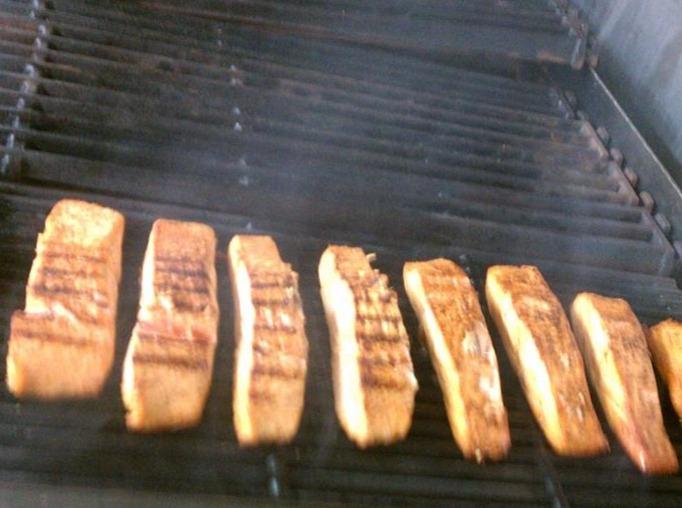Family Meal Salmon from Grill