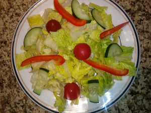 House Salad   - Romaine - Bell Pepper - Tomato Italian Dressing / add extra meat.