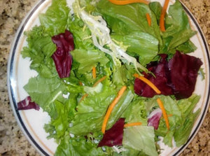 Salad with 3- Tartines  Smoked Salmon - Ham - Red Pepper Humus / options