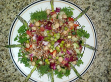 Load image into Gallery viewer, Asparagus Salad &amp; Buckwheat - Radicchio - Tomato - Red Pepper / add extra meat
